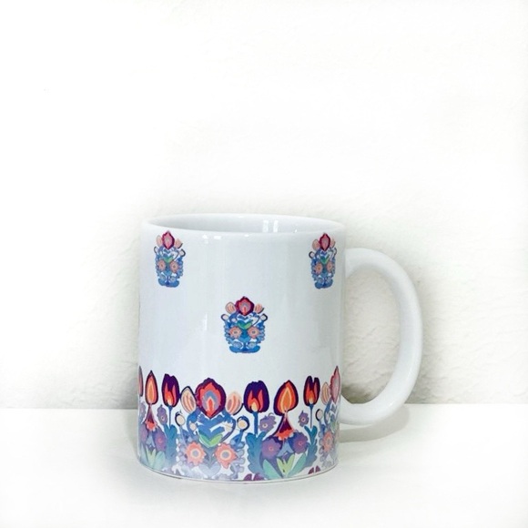 Handmade Motif Design Ceramic Coffee Mug - Picture 2 of 2